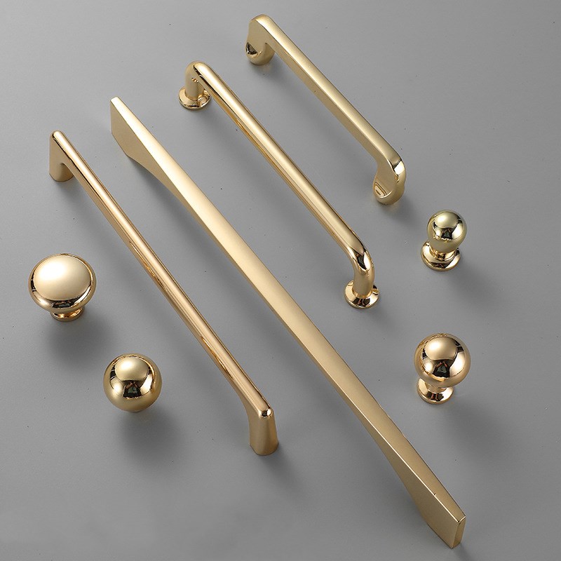 Furniture Hardware Gold - 아연 합금 밝은 금색 주방 캐비닛