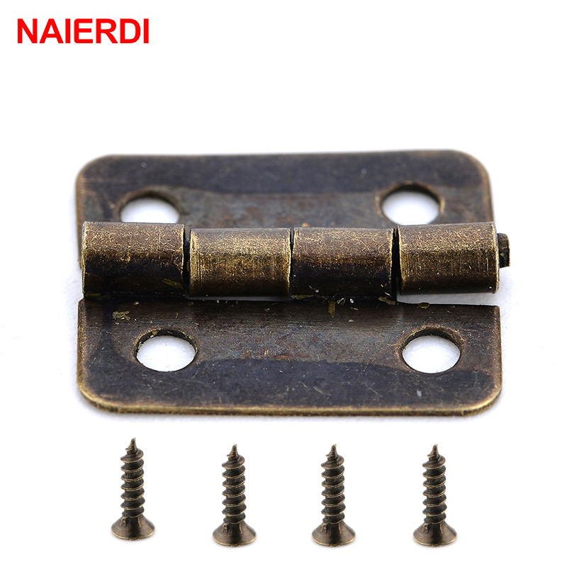 Furniture Hardware Gold - NAIERDI-골동품 경첩 미니 청동 골드 장식