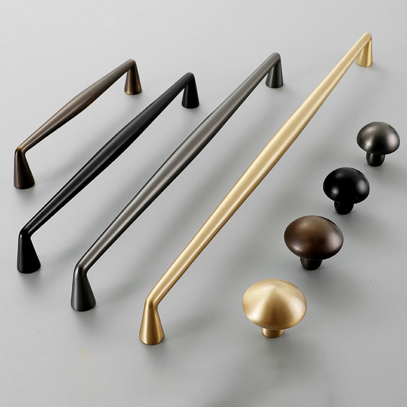 다양한 크기의 황동 골드 모던 심플 주방 캐비닛 손잡이 - Furniture Hardware Gold 리뷰 및 가격