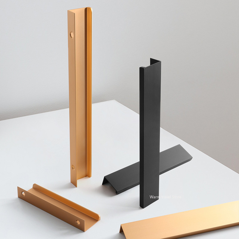 확장형 서랍장 손잡이, 도어 엣지 핸들, 블랙 골드 옷 - Furniture Hardware Gold 리뷰 및 가격