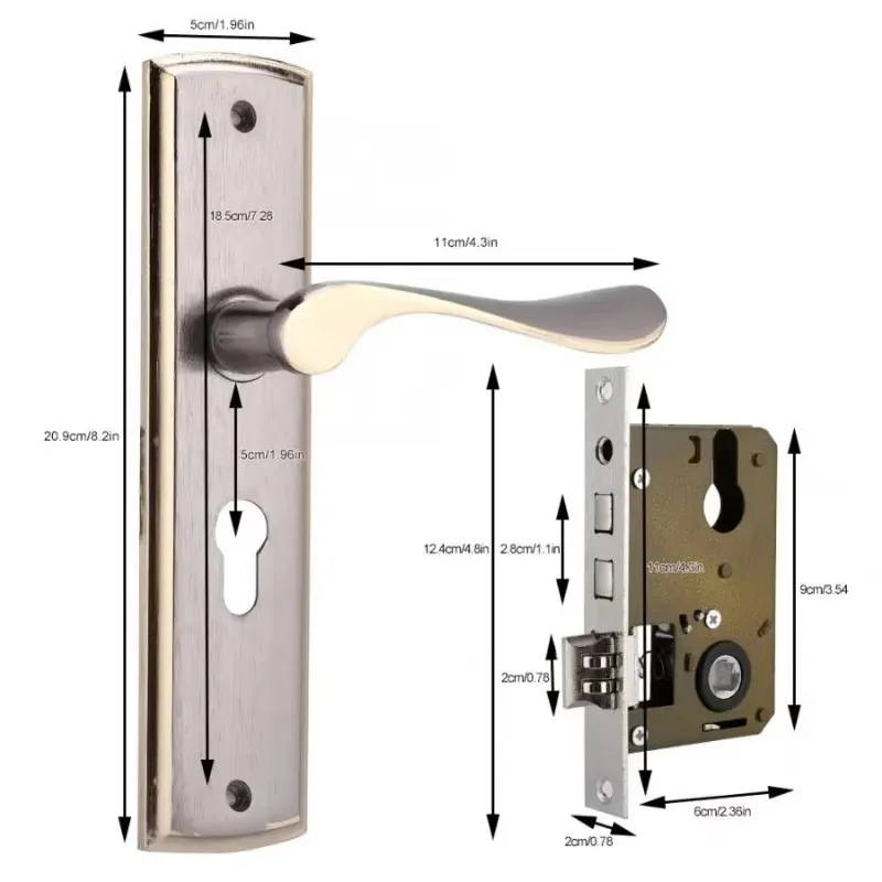 골드 문짝 핸들 잠금, 사일런트 하우스 인테리어 문짝  - Furniture Hardware Gold 리뷰 및 가격