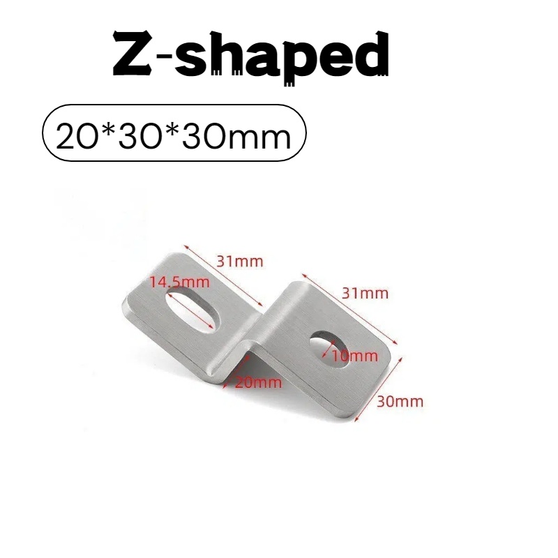 3mm 두께의 스테인레스 스틸 Z형 앵글 브래킷 오프셋 - Z. A. Furniture 리뷰 및 가격