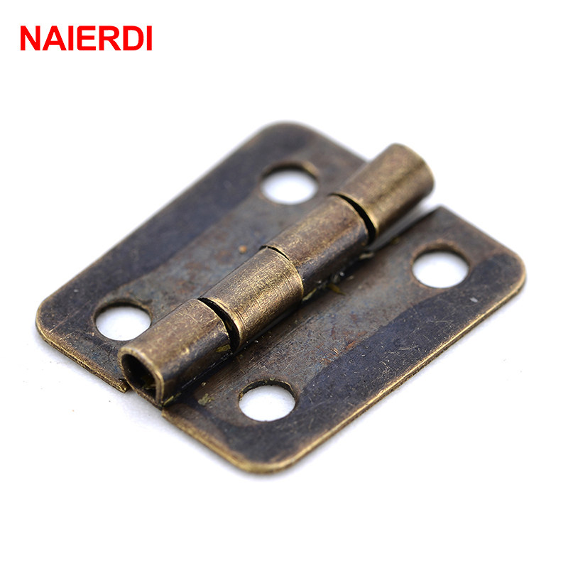NAIERDI-골동품 경첩 미니 청동 골드 장식 문 경 - Furniture Hardware Gold 리뷰 및 가격