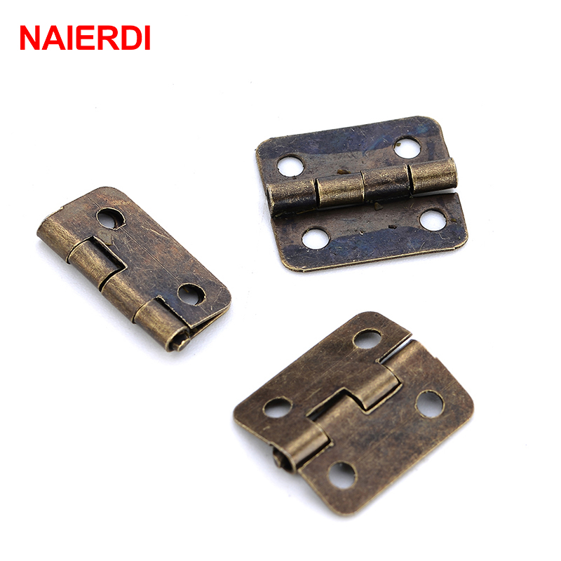 NAIERDI-골동품 경첩 미니 청동 골드 장식 문 경 - Furniture Hardware Gold 리뷰 및 가격