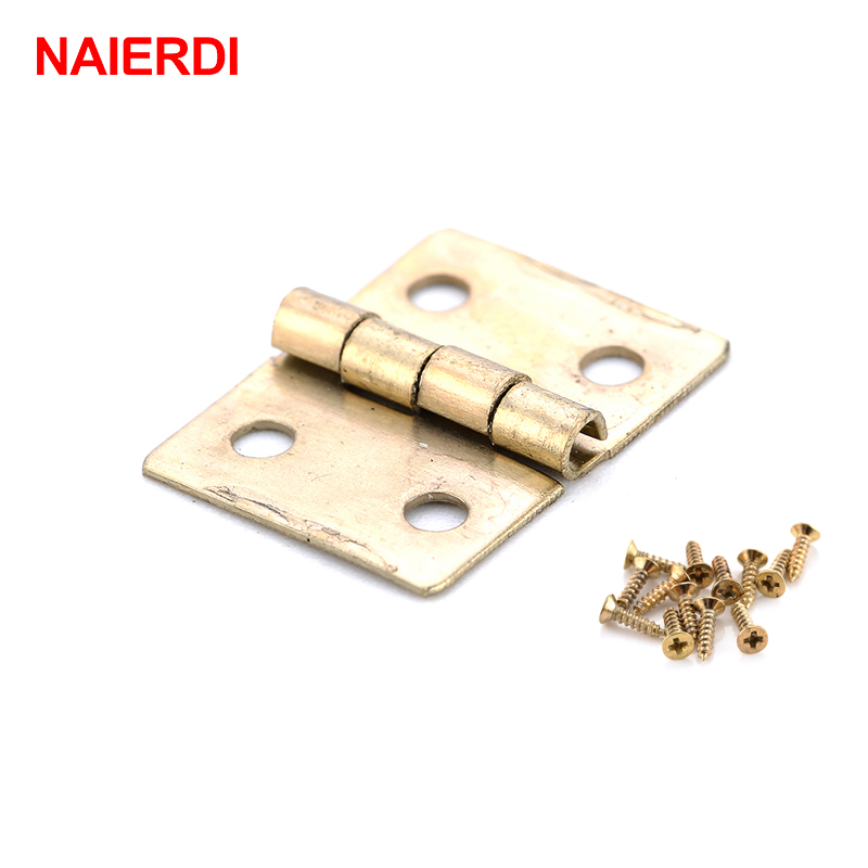NAIERDI-골동품 경첩 미니 청동 골드 장식 문 경 - Furniture Hardware Gold 리뷰 및 가격